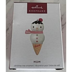 Hallmark Keepsake 2024 Mom Christmas Ornament‎ Ice Cream Cone New! BxP&AA